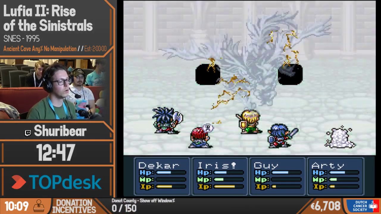 Lufia II: Rise of the Sinistrals (Ancient Cave% No Manipulation) #BSG2019