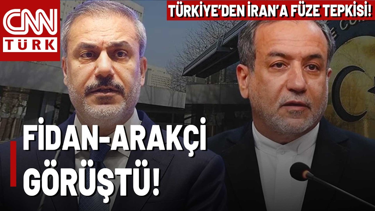 SON DAKİKA🚨Türkiye Füze Tepkisini İran'a İletti! Bakan Fidan, İranlı Mevkidaşıyla Görüştü!
