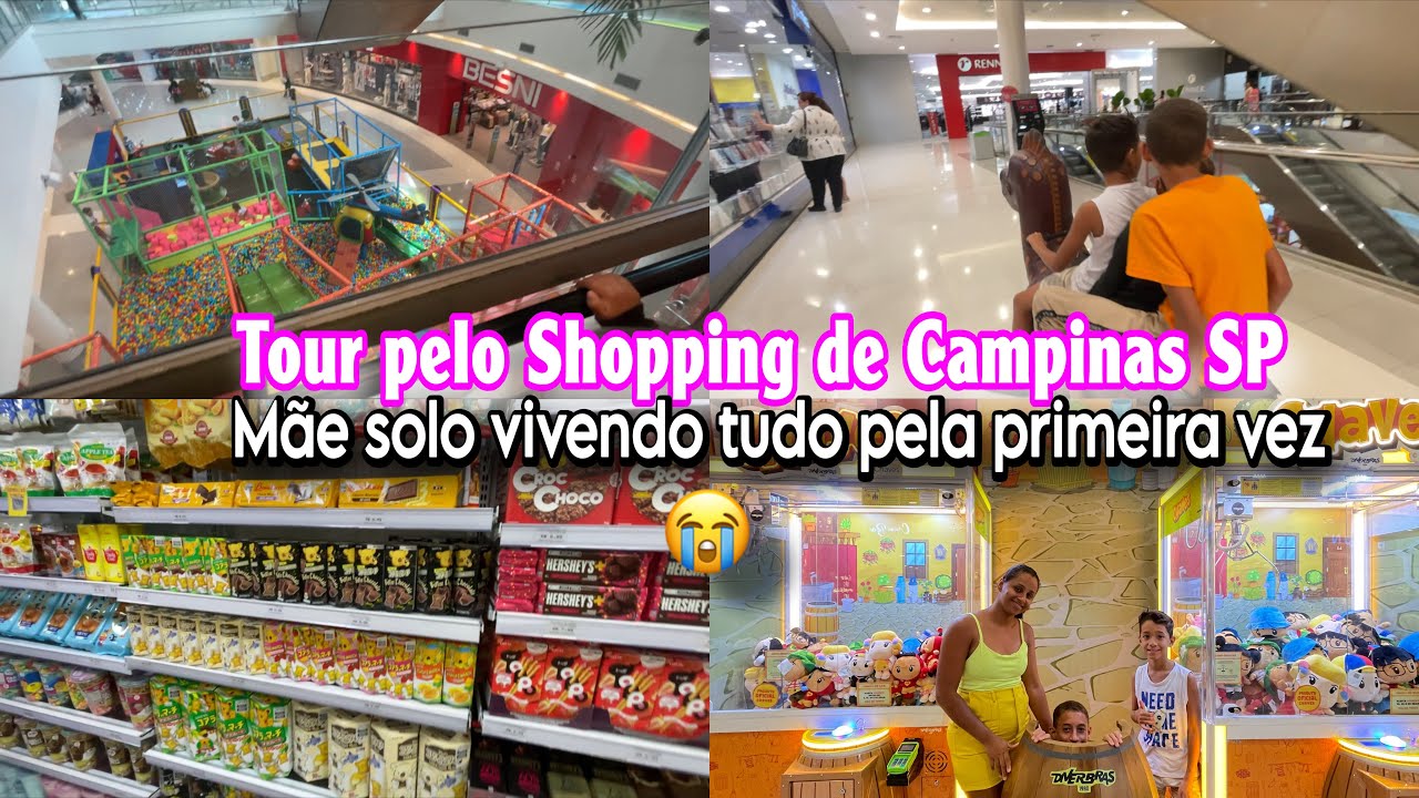 Tour pelo Shopping de Campinas SP 😭 | Mãe Solo Vivendo Tudo Pela Primeira Vez 