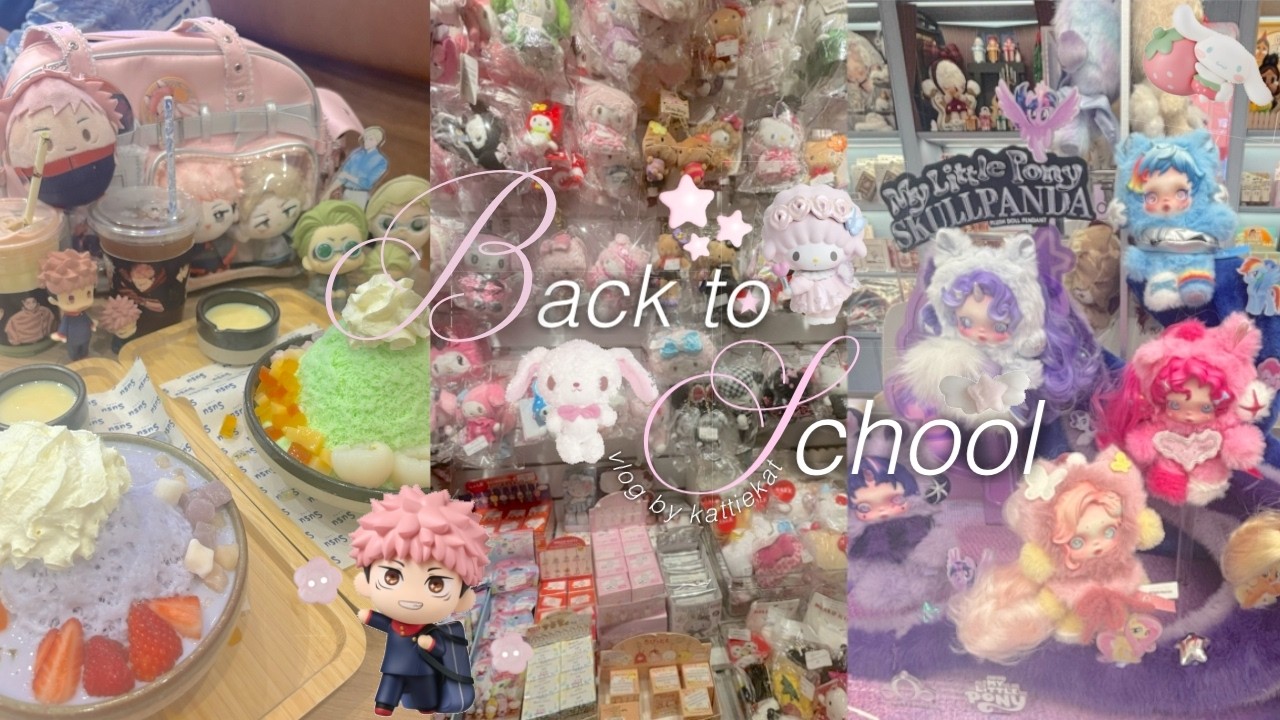 back to school vlog ౨ৎ jujutsu kaisen cupsleeve, wisp concert, o-week, trinket shopping