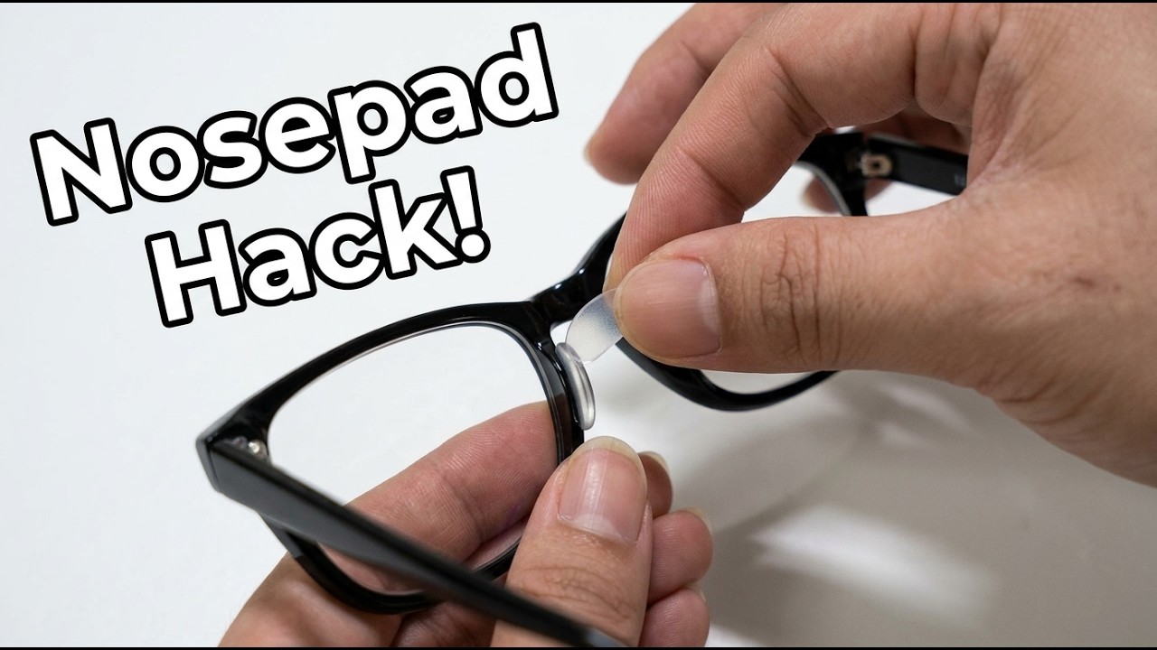 How to Add Stick-On Nosepads to Glasses