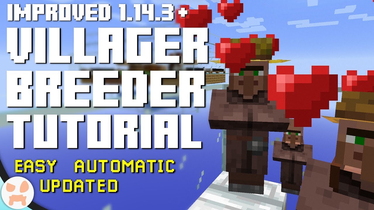UPDATED VILLAGER BREEDER TUTORIAL! | Easy, Automatic, 1.15