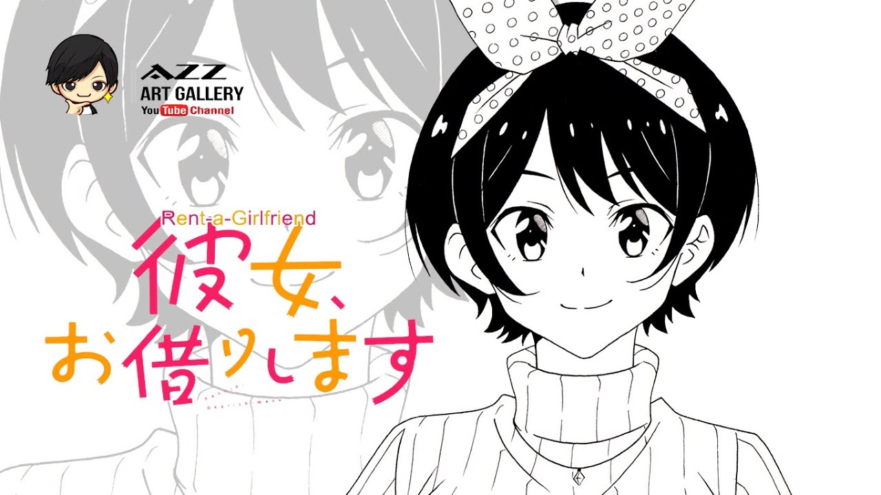 How to draw Ruka Sarashina from Rent a Girlfriend