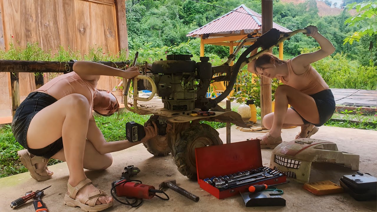 The genius girl returned to the small house where she was born to fix machinery to help her family ❤