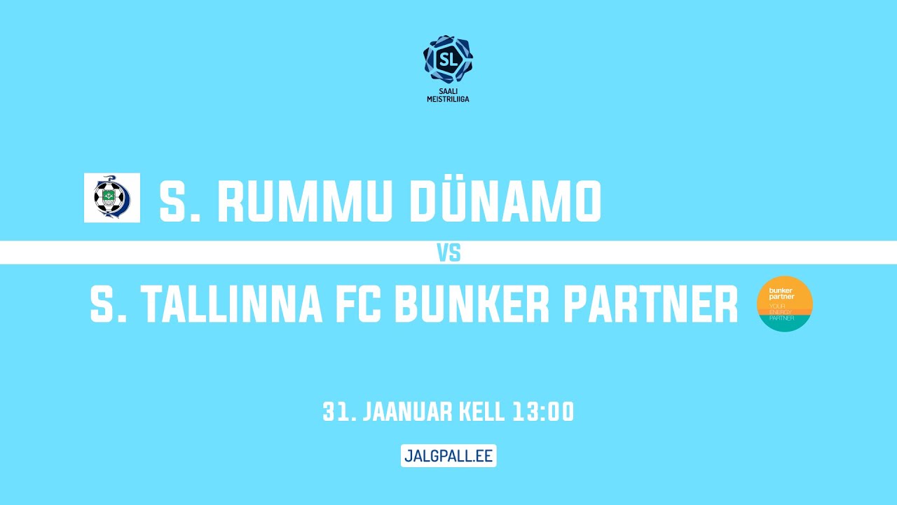 S. Rummu Dünamo - S. Tallinna FC Bunker Partner | Saalijalgpalli Meistriliiga