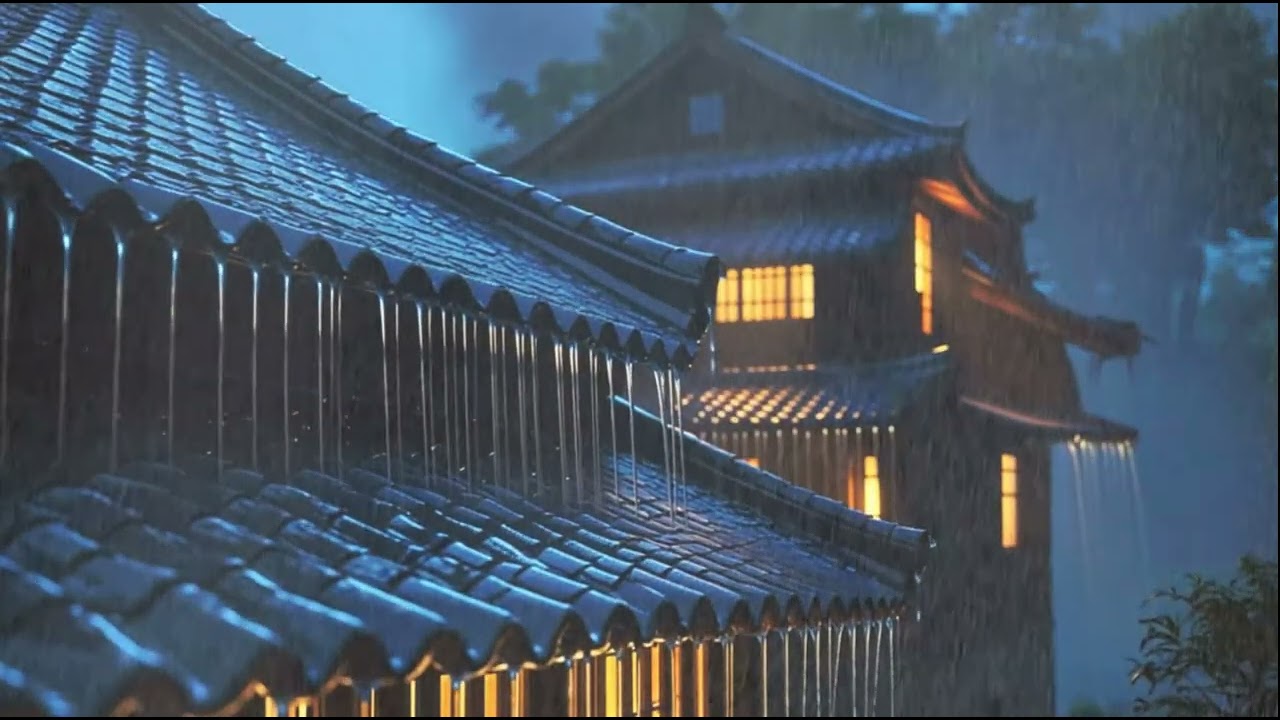 Rain Sounds For Sleeping - 99% Instantly Fall Asleep With Rain And Thunder Sound At Night, ASMR #47