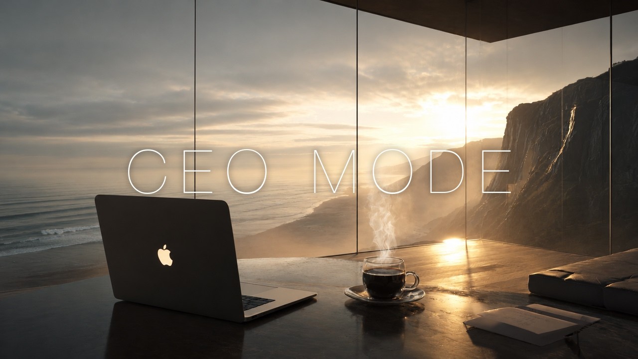 CEO MODE 40Hz &mdash; Coastal Cliffside Deep Focus | Morning Flow for Elite Work & Deep Concentration