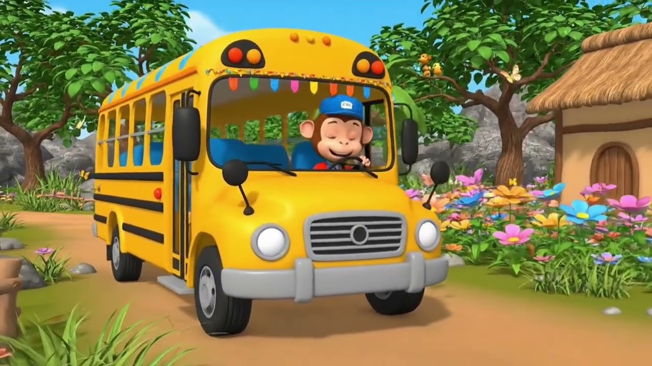 The Animal Bus Song | Urdu Nursery Rhymes for Kids | Ride with Monkey, Elephant & Friends!