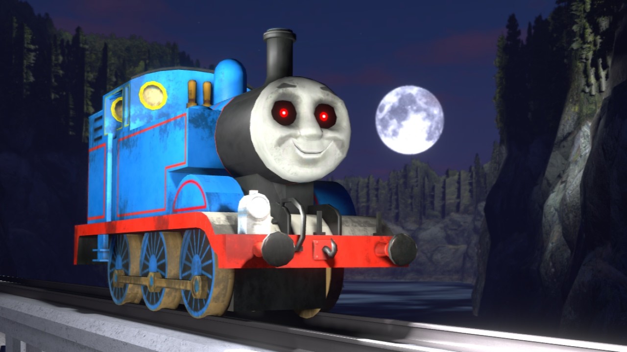 Thomas.exe Chases Me At Night Time! (The Tunnel 2 - Roblox)