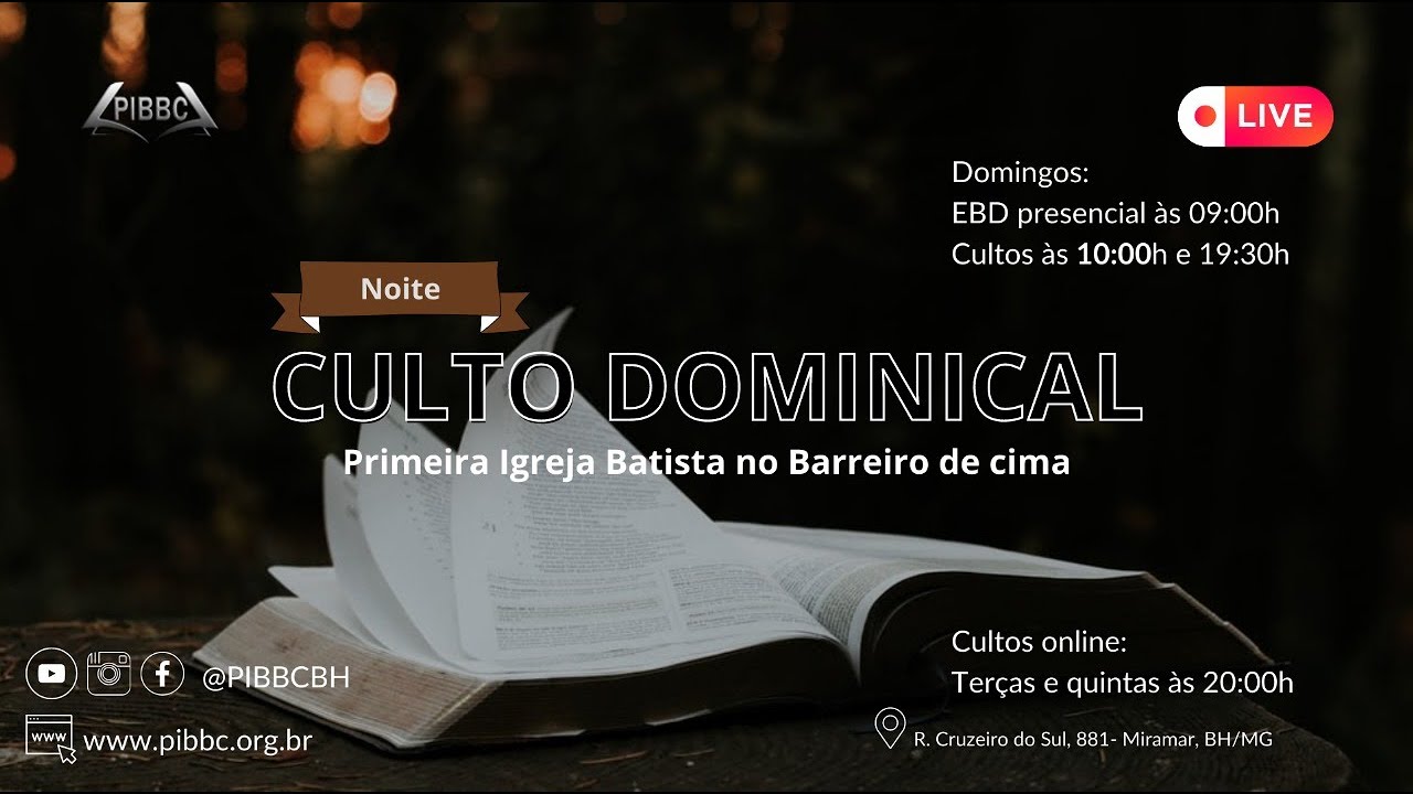 Culto Dominical - Jó 34