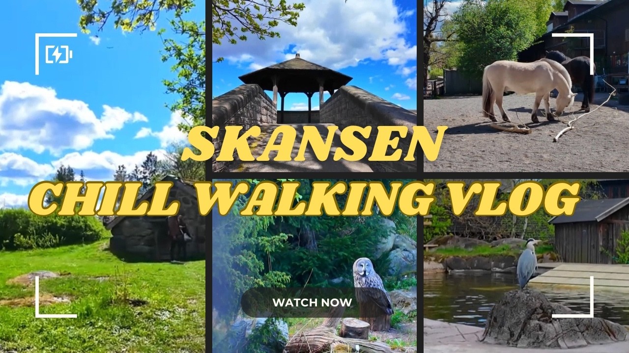 Chill Walking Vlog in Skansen, Stockholm