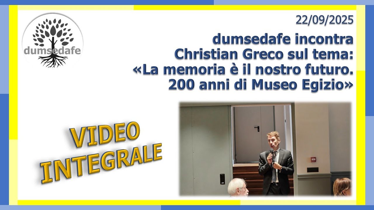 22.09.2025 - dumsedafe, incontro Christian Greco, video dell'evento