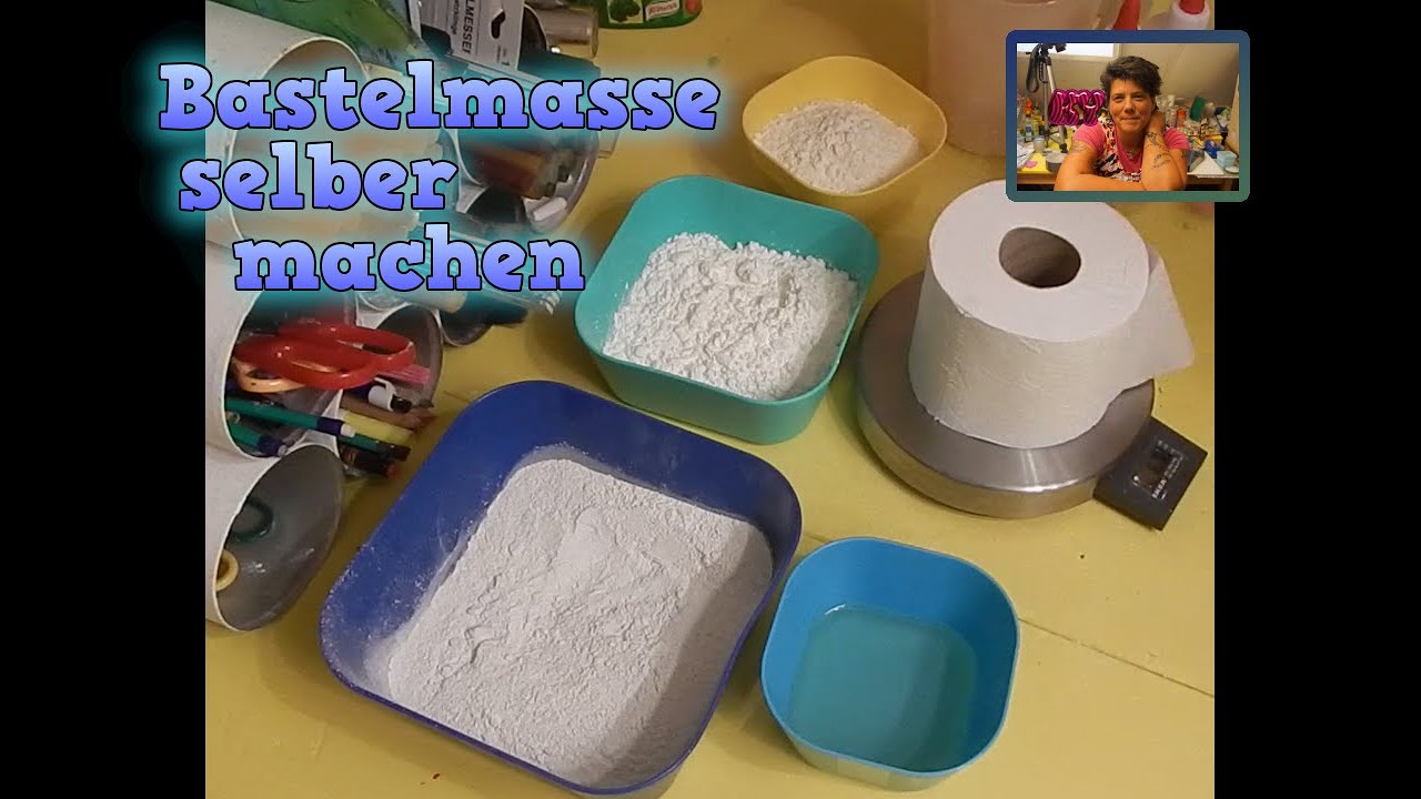 DIY, Bastelmasse einfach selber machen, zu verarbeiten wie Modelliermasse, leicht und günstig
