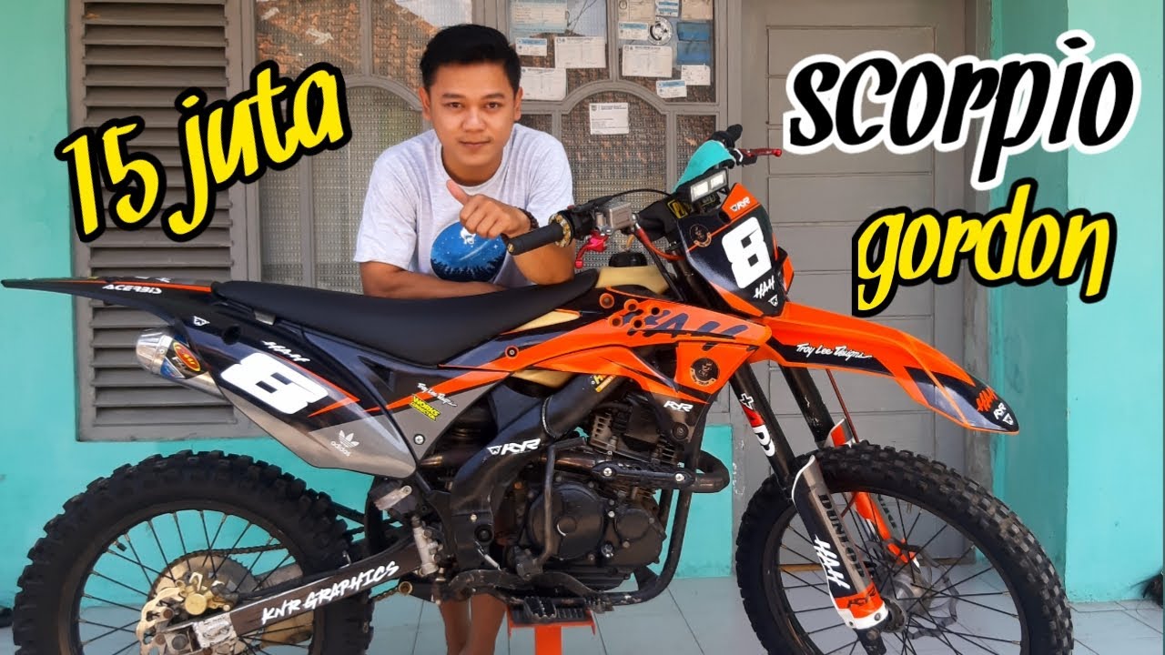 REVIEW SCORPIO RASA KLX GORDON !! HAH !! KECE BADAI !!