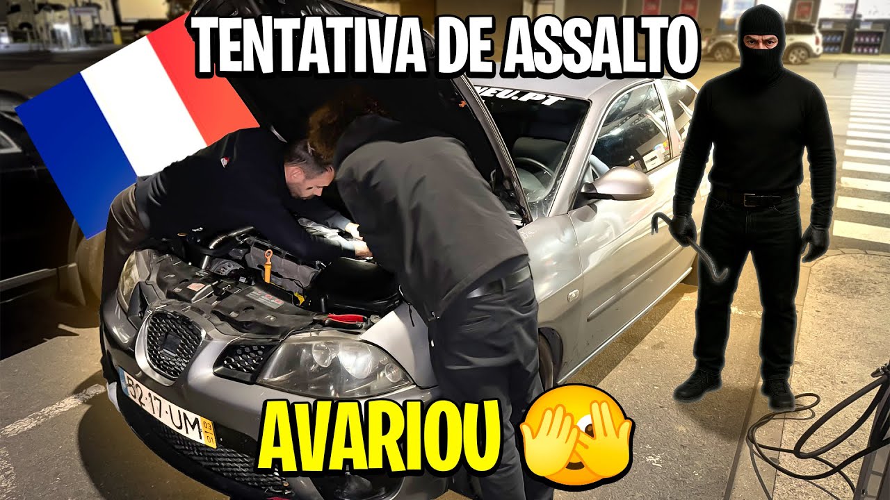 AVARIOU O IBIZA PD E TENTARAM-NOS ASSALTAR EM FRANÇA 🇫🇷🥷 | DIDITV
