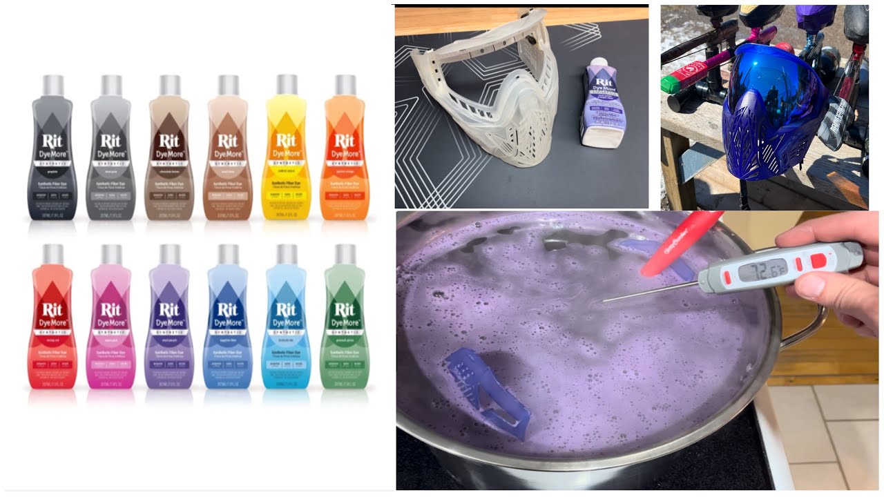 I attempt to use Rit Dye More on a Paintball Mask