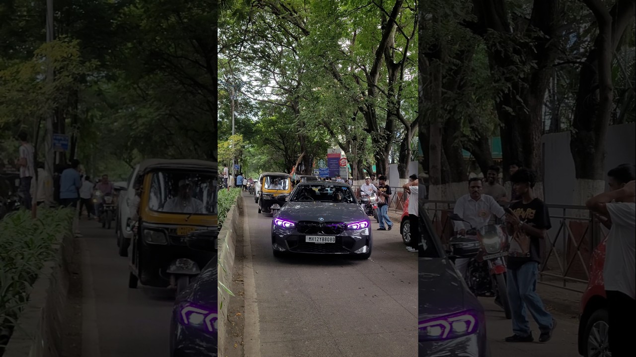 BMW M340i with purple tint 