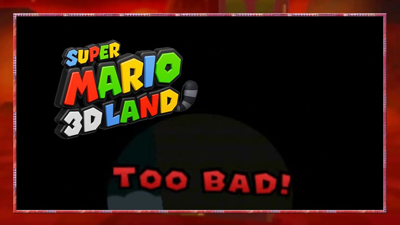I Can't Believe I Did That - Super Mario 3D Land Bloopers
