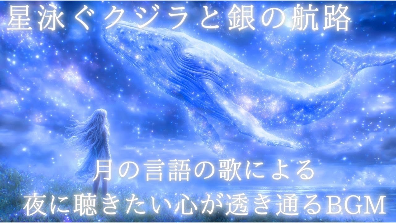【幻想ケルト音楽　星泳ぐクジラと銀の航路（Riona Amia） ⭐ 〜クジラの歌に身を任せ、深いレム睡眠へ誘われる音楽BGM〜【歌あり・癒しのBGM】