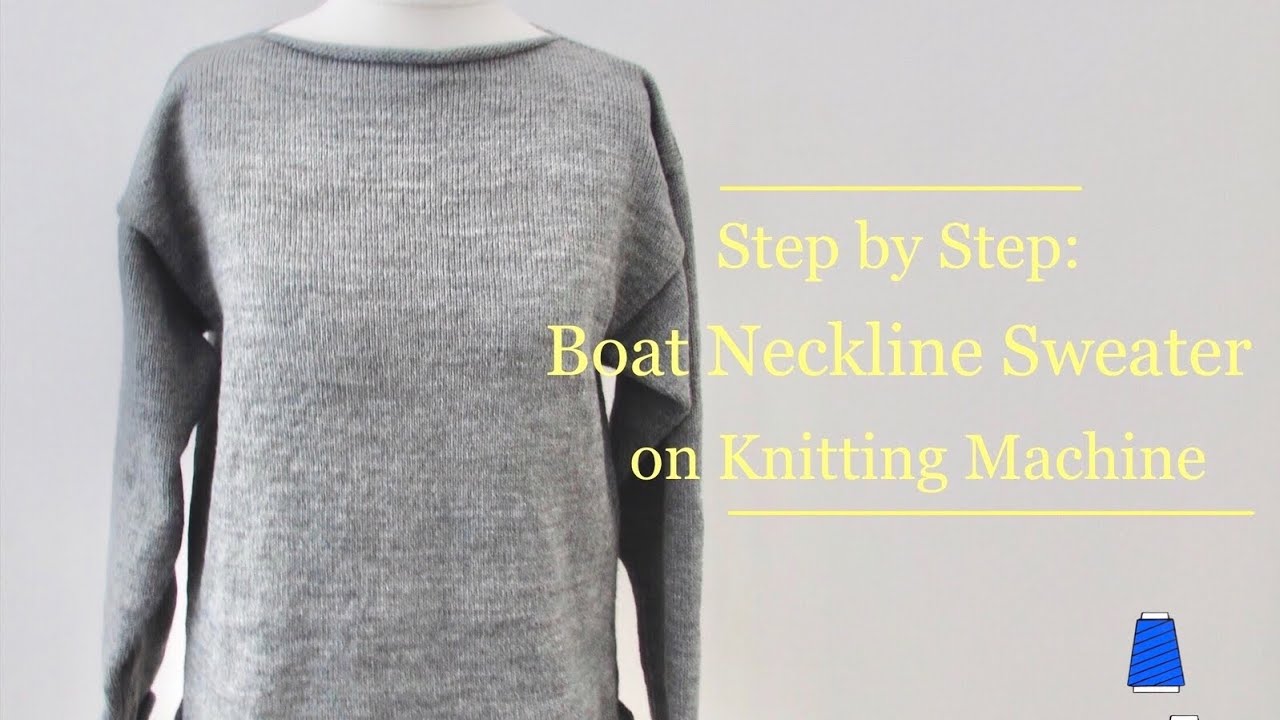 Sweater for Beginners on Knitting Machine | Sweter na Maszynie Dziewiarskiej