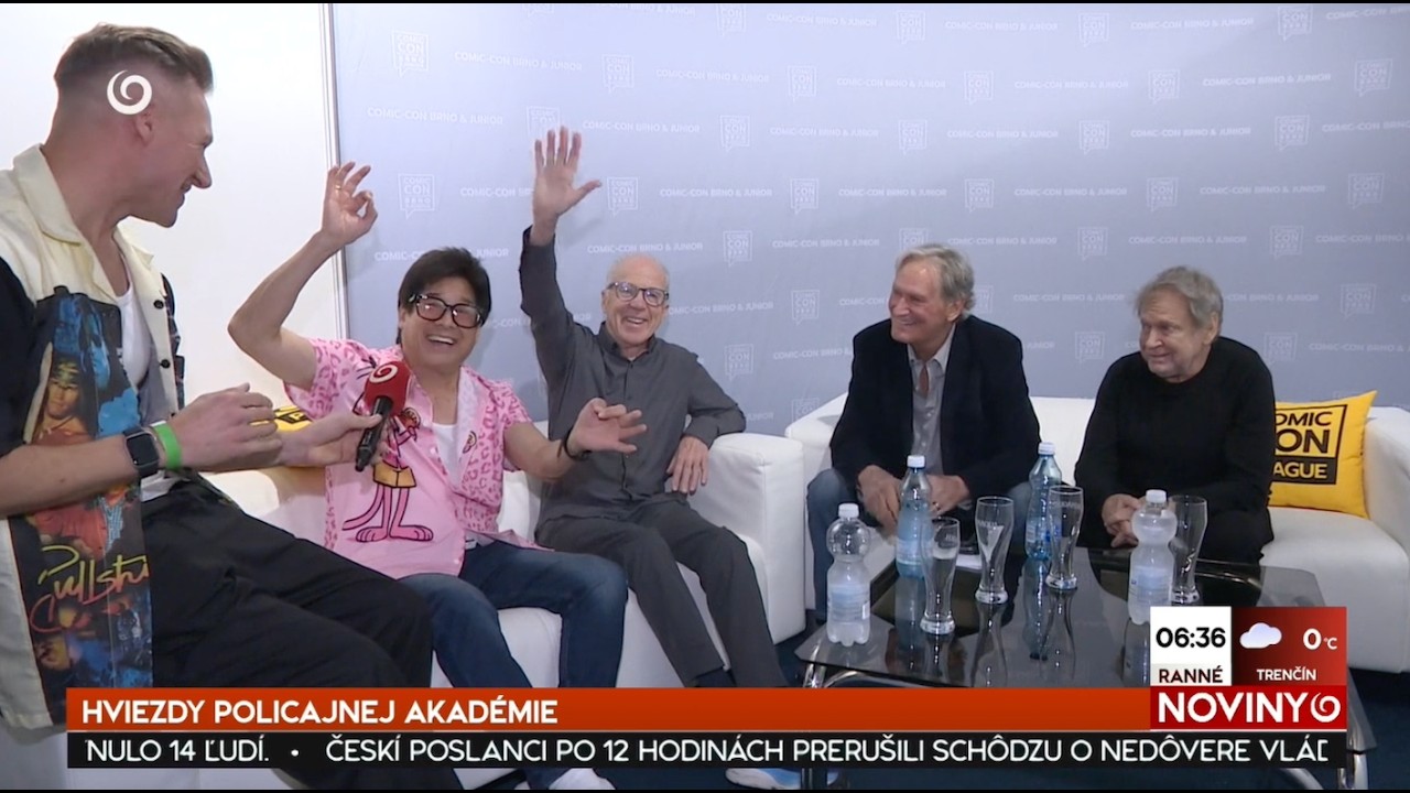 Rozhovor Brian Tochi, Lance Kinsey, Brant von Hoffman & Scott Thomson | Policajná Akadémia | TV JOJ