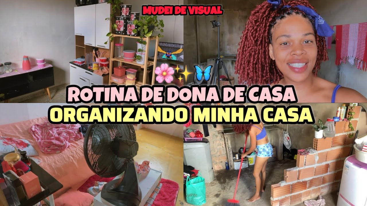 ROTINA DE DONA DE CASA E MÃE SOLO+ORGANIZAÇÃO//MUDEI DE VISUAL🥰