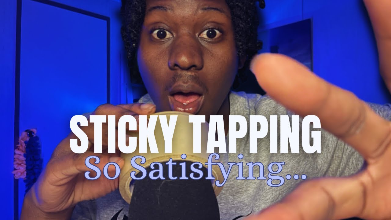 WARNING: Extremely Satisfying Sticky Tapping ASMR