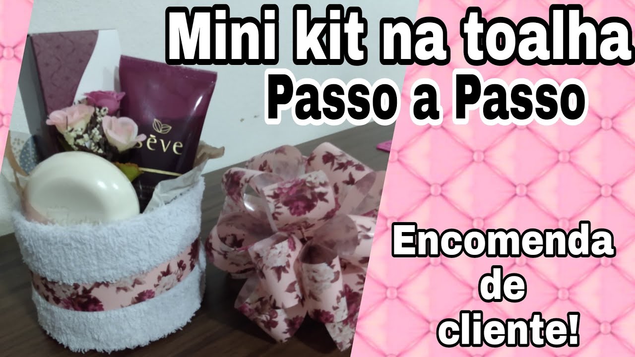 ENCOMENDA DE CLIENTE! PASSO A PASSO DE MINI KIT NA TOALHA|INSPIRAÇÕES PARA O DIA DAS MÃES 2022