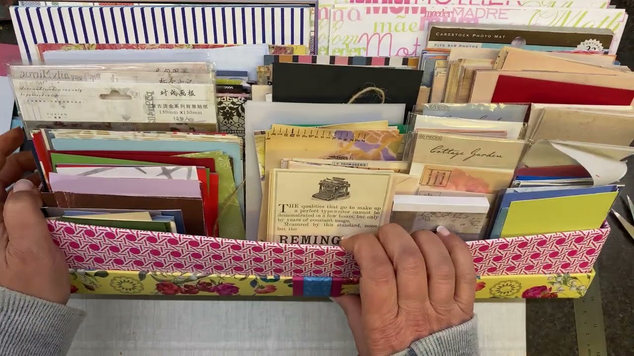 Fast,Efficient scrap busting and organizing for paper artists! It works!!