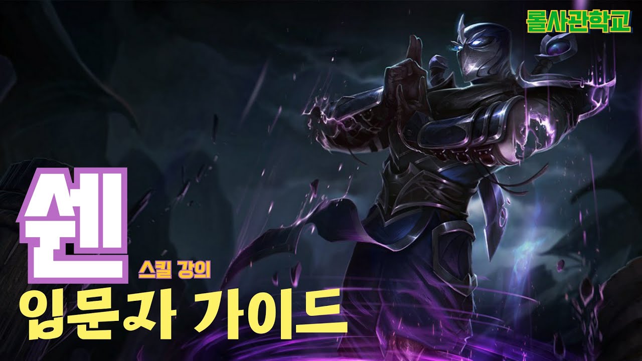 쉔 강의 및 스킬 요약 및 라인전(5분)