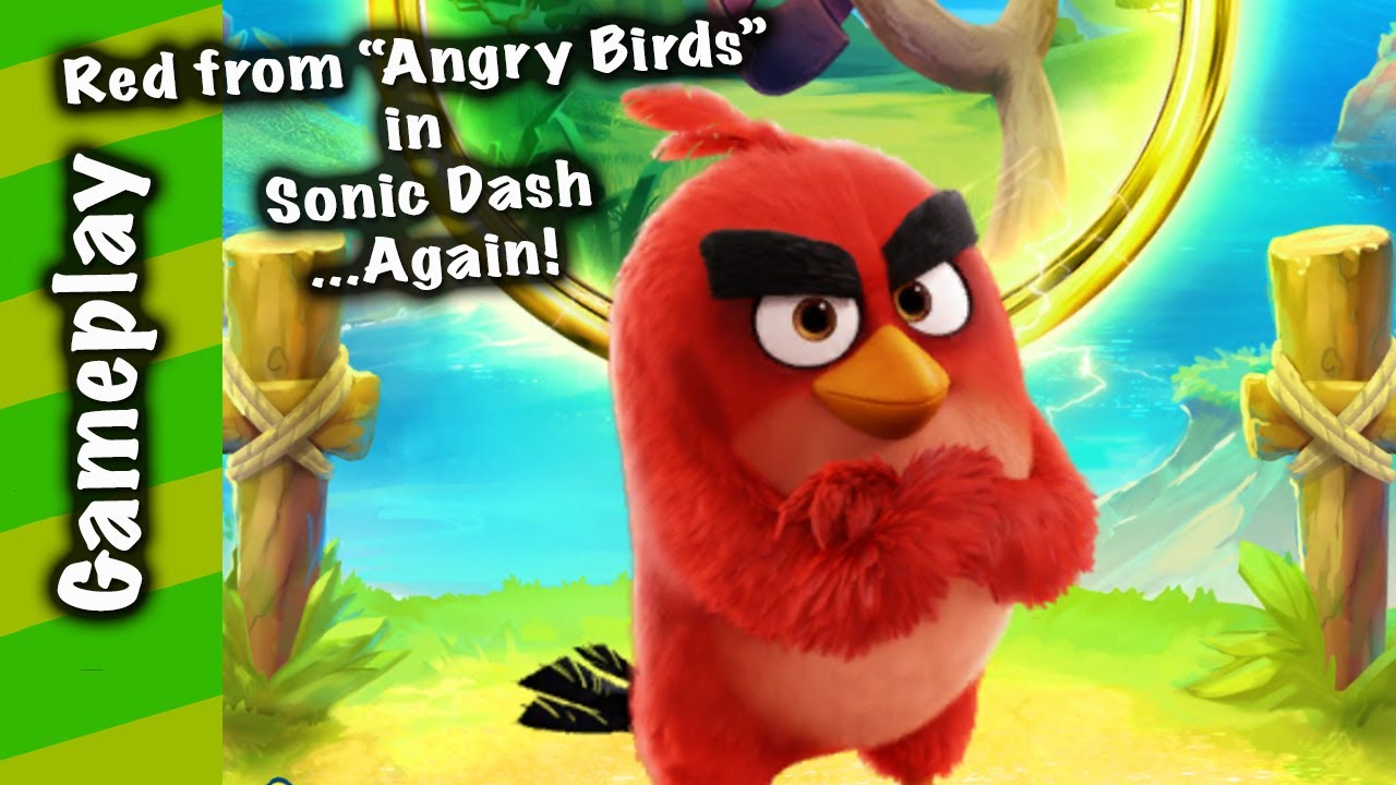 Sonic Dash - Red Angry Birds Event Gameplay