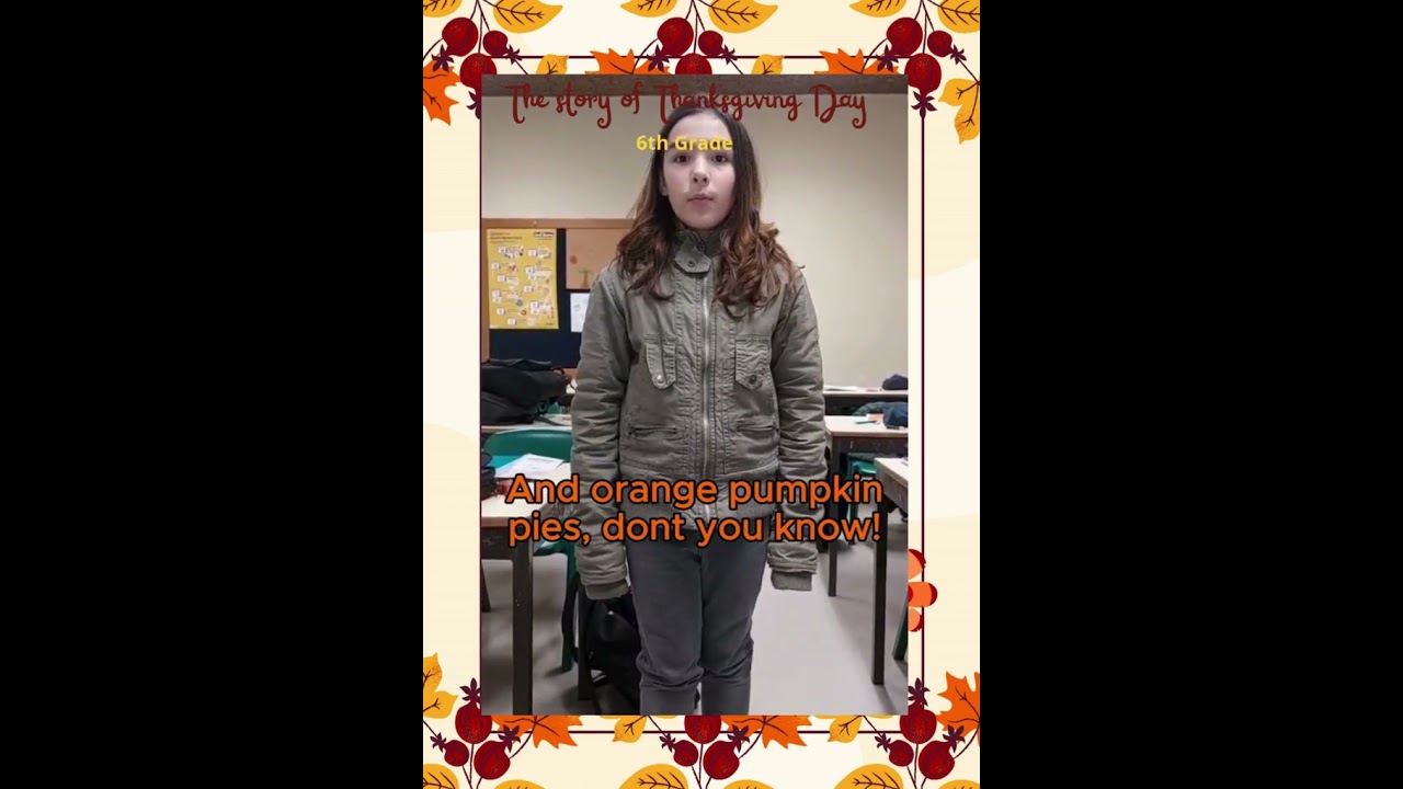 English Project work Thanksgiving Day