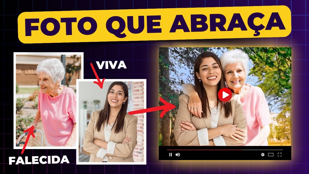 Como Fazer Fotos se Abraçarem em Vídeo com IA | Reviva Memórias