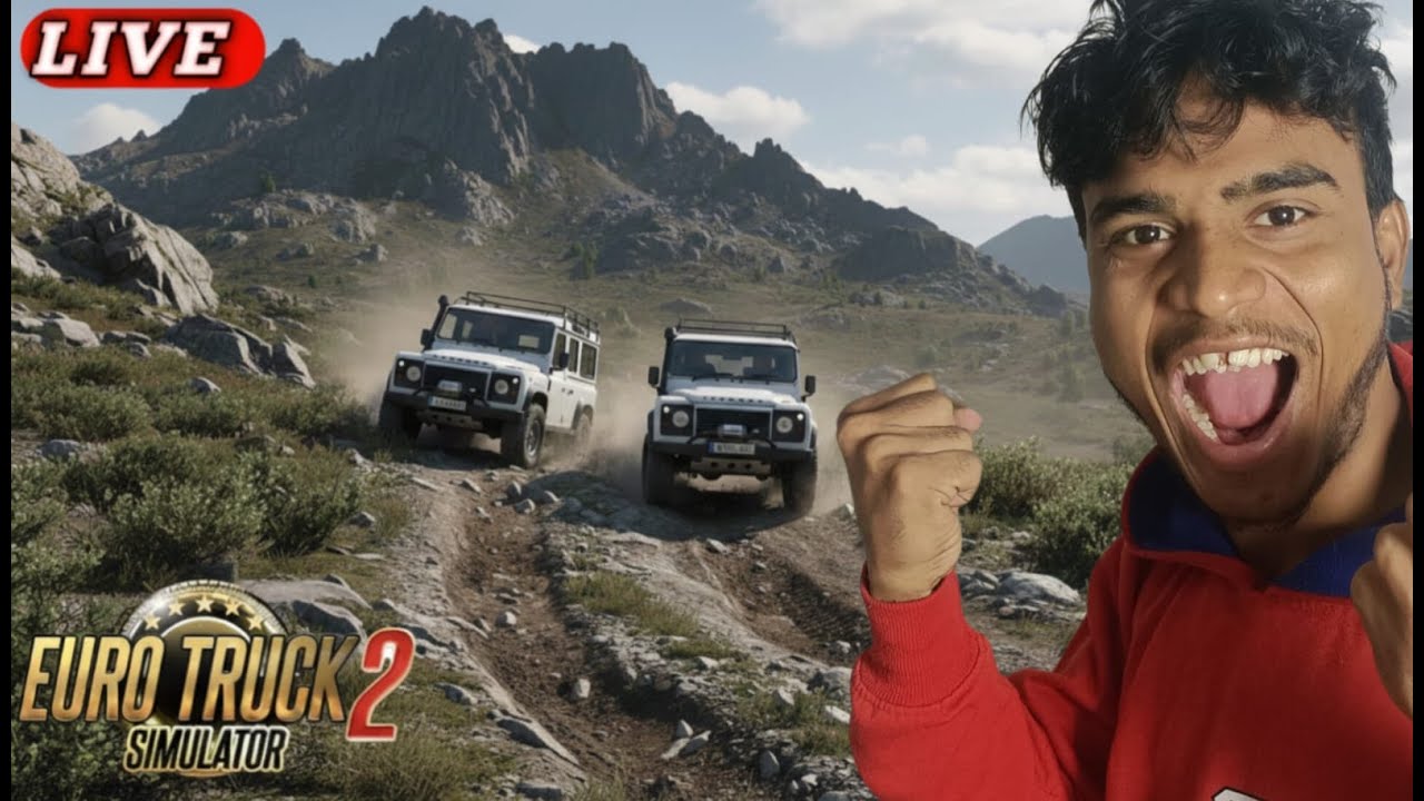 🔴 LIVE || Heavy Driver in Mountains: ETS2 Off-roading Special! defender car
