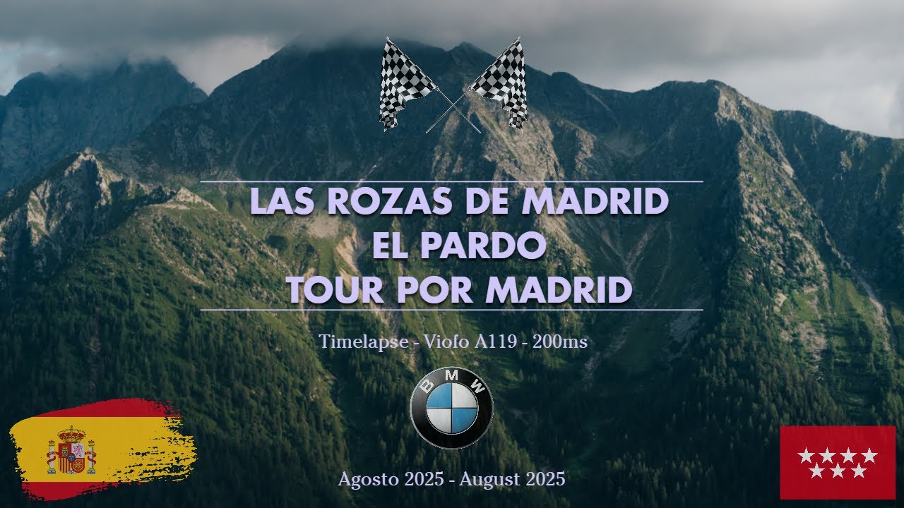 🚗 Ruta Las Rozas (🇪🇸) - El Pardo (🇪🇸) - Tour MADRID (🇪🇸) PT1️⃣ (Timelapse)