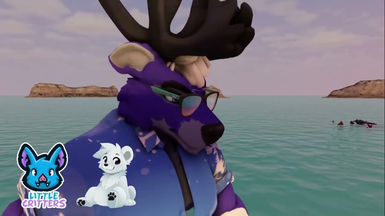 Late night secret second stream. Exploring vrchat with a deer.