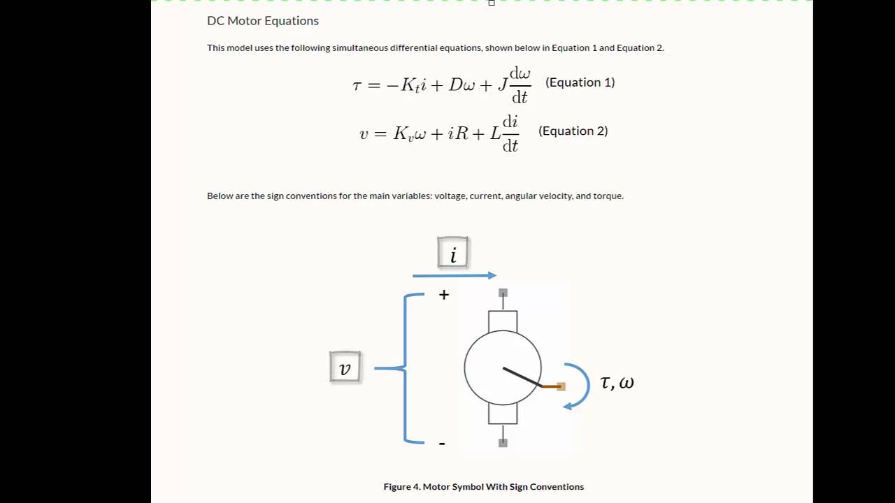 Robotics Motor Modeling