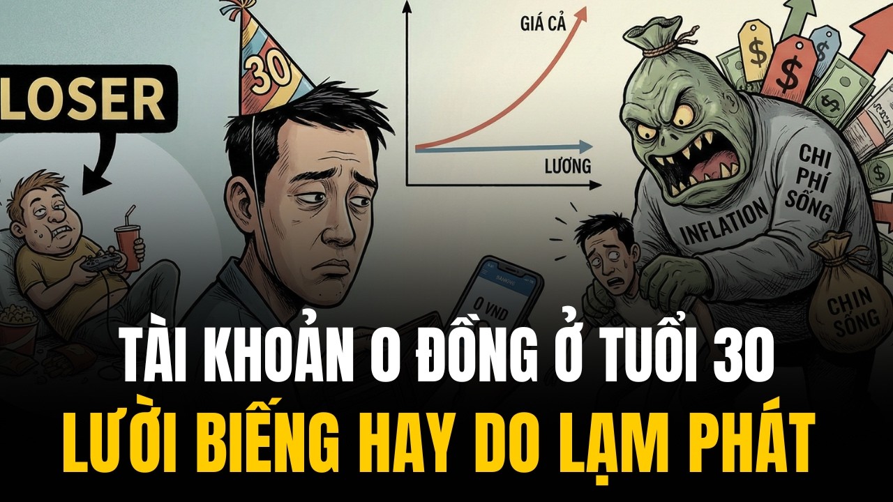 30 Tuổi Và Tài Khoản 0 ĐỒNG | Bạn Là LOSER Hay NẠN NHÂN Của LẠM PHÁT Chi Phí Sống