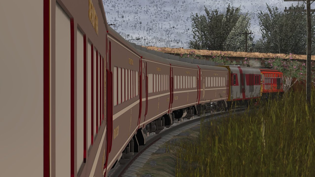 TRS22 : Royal Blossom ผ่านสะพานถ้ำกระแซ , สะพานข้ามแม่น้ำแคว / เข้าจอดสถานีกาญจนบุรี