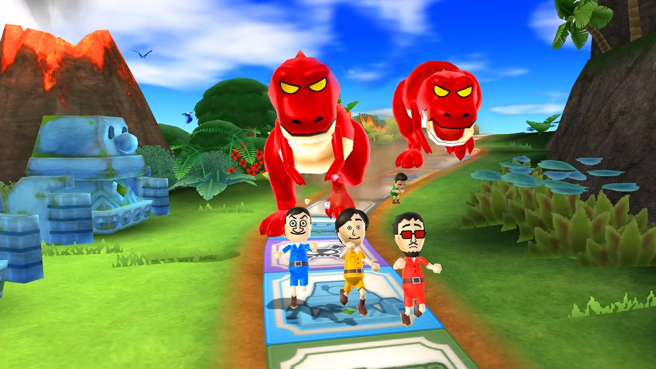 Wii Party Board Game Island - Mr.Bean Vs Akira Vs Victor Vs Takumi (Master Difficulty)
