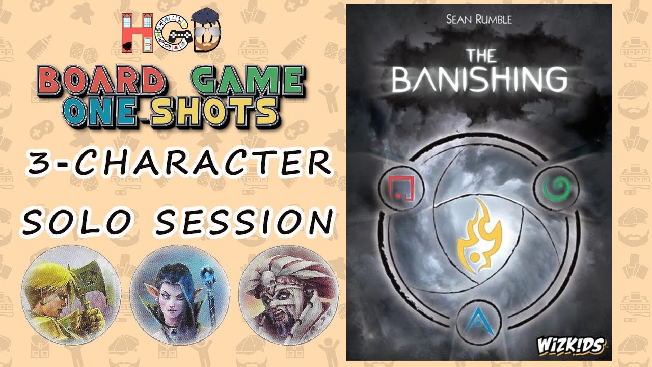 The Banishing 3-handed Standard Solo Play | Board Game One-Shot