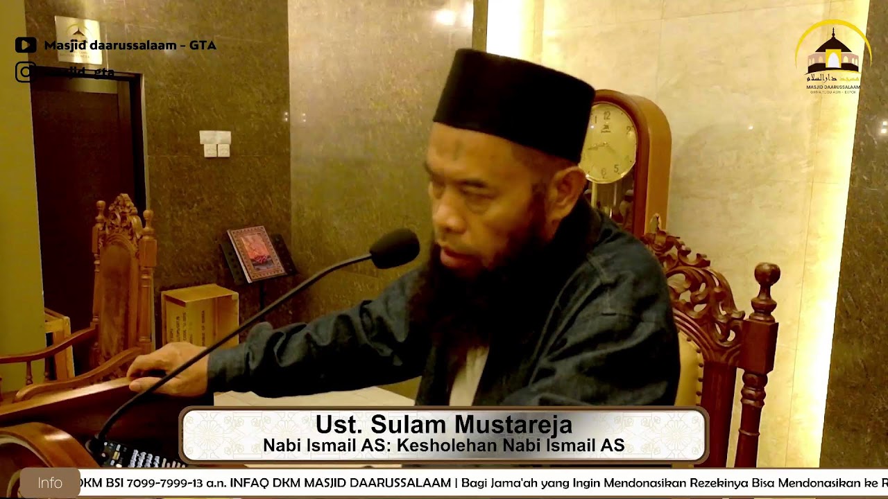 Ceramah Tarawih 14 Ramadhan 1447H  | Nabi Ismail AS | Ust. Sulam Mustareja