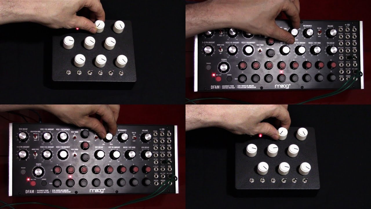 Rucci Maximal Drone (x2), Strat, Moog DFAM (x2)