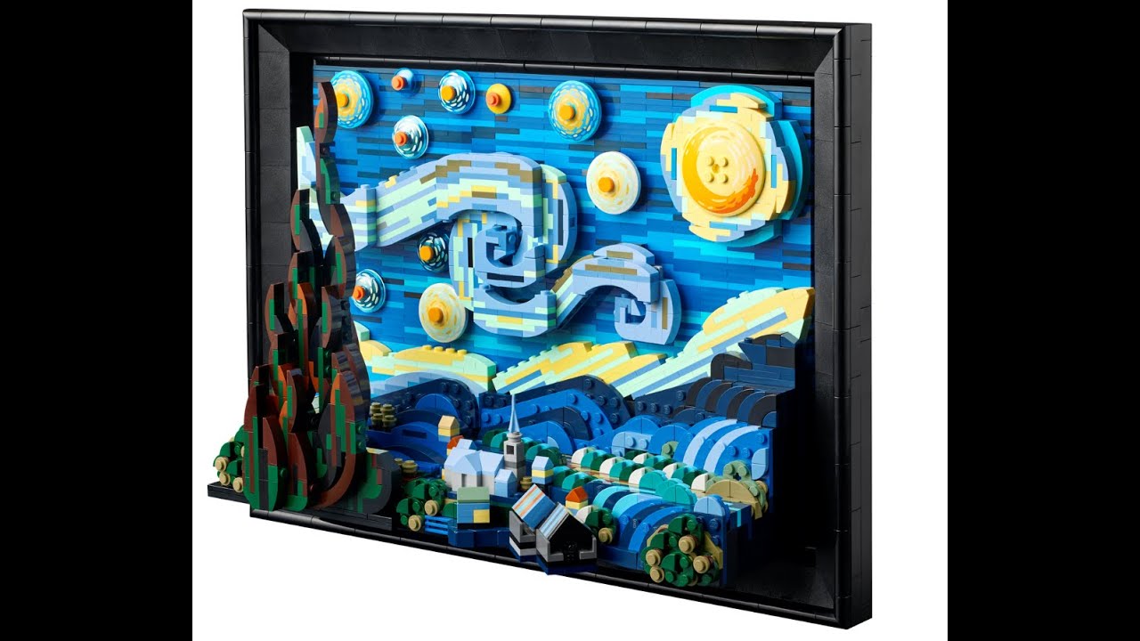 Lego Ideas 21333 Vincent van Gogh - The Starry Night I Speed Build