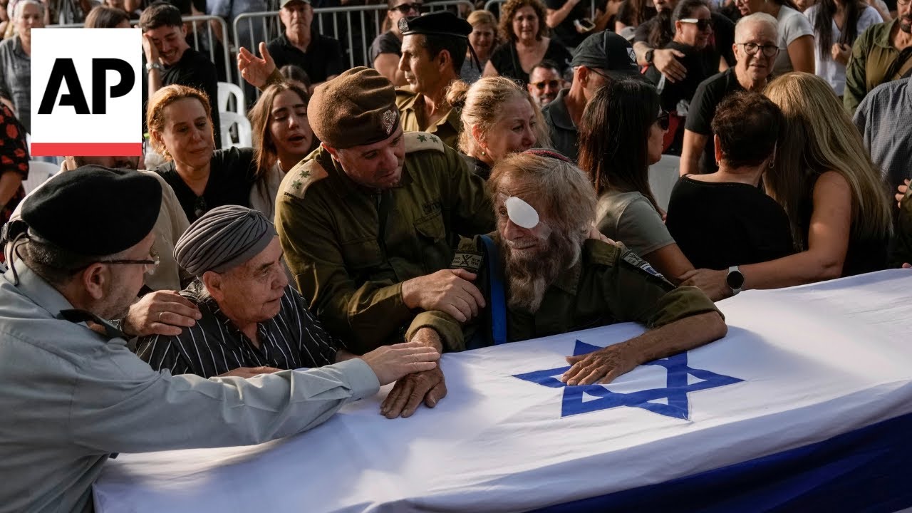 Hundreds attend funeral for soldier killed in Hezbollah drone attack on Israel