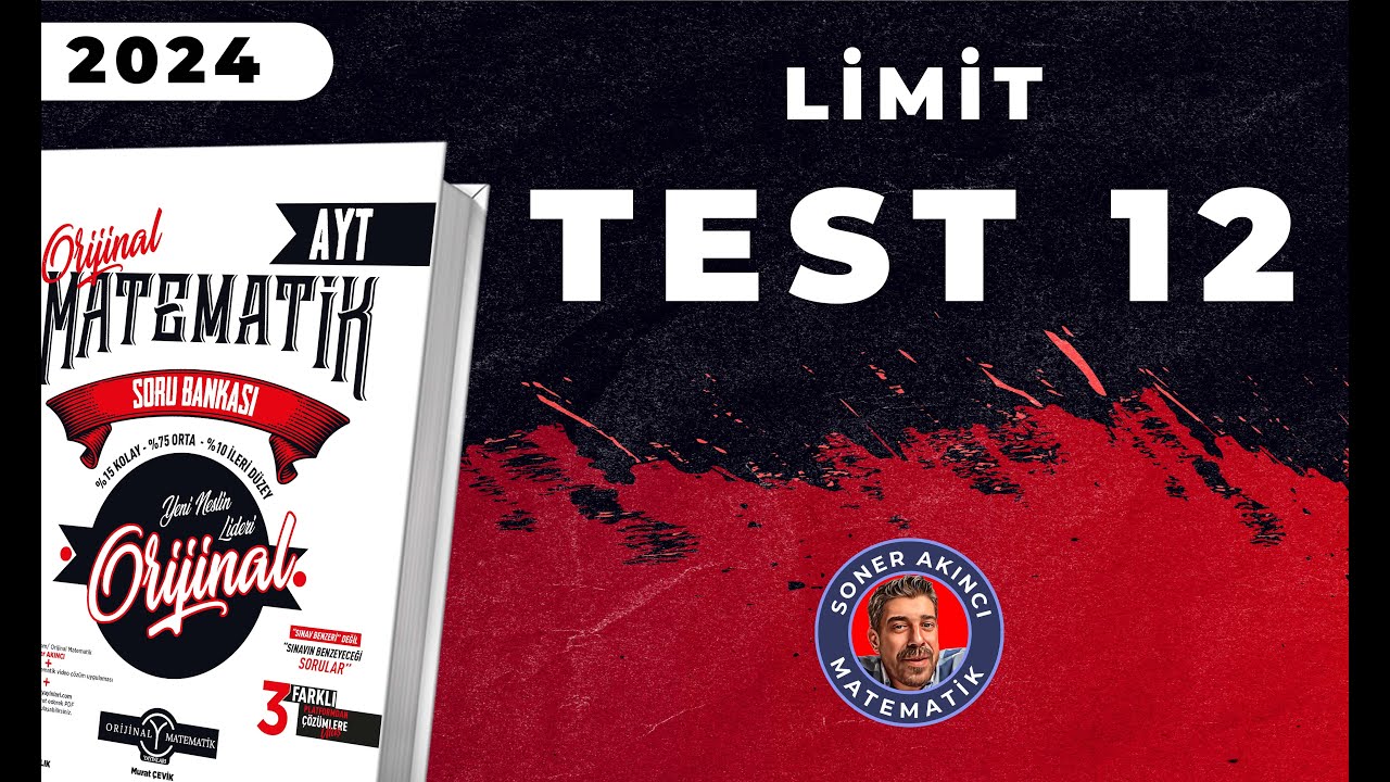 Limit TEST 12 | ORİJİNAL AYT SORU BANKASI | #yks2024
