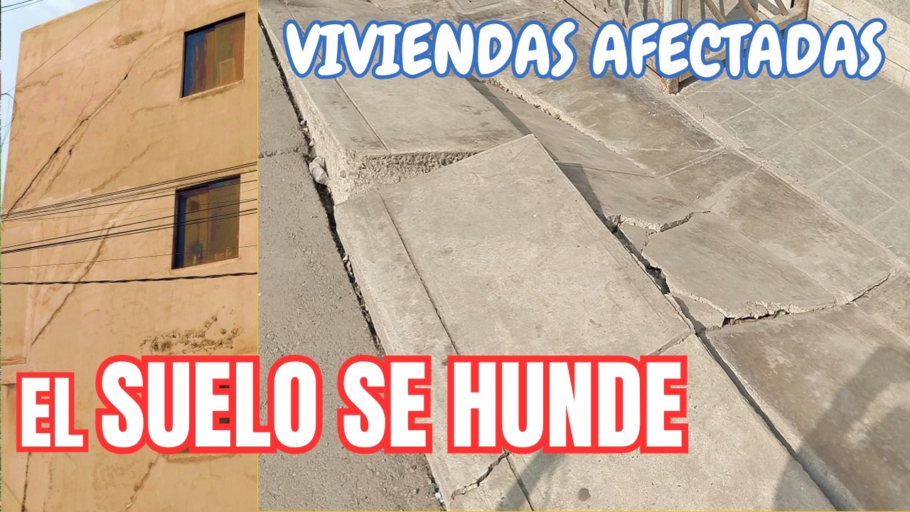 El suelo se hunde: viviendas rajadas en Surquillo Lima. Las posibles causas.