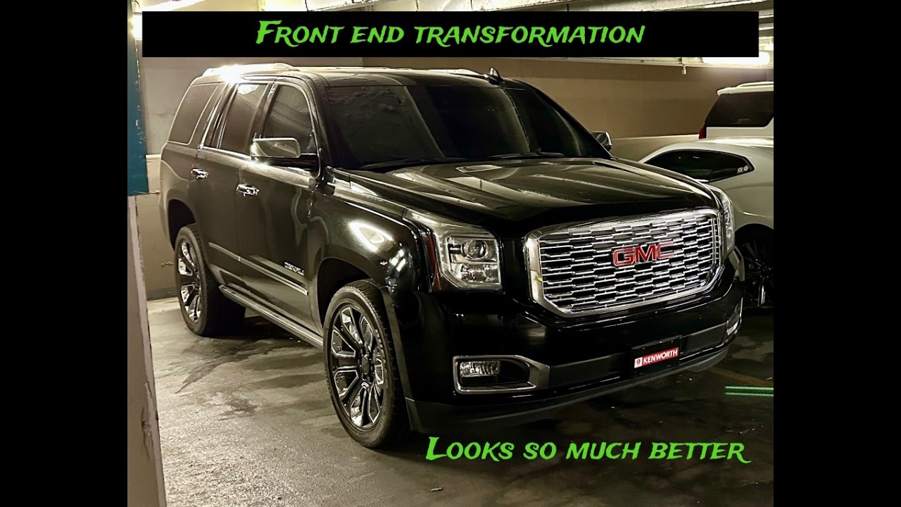 2015-2020 Yukon Grille Swap #yukondenali #gm #custom #transformation #ledlights #swap #wrap #dyi