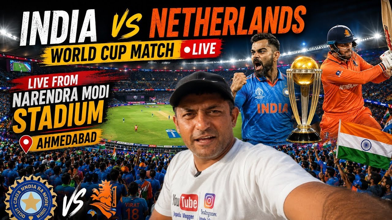 India Vs Netherland || Narinder Modi Stadium || Match With Funny Commentry 