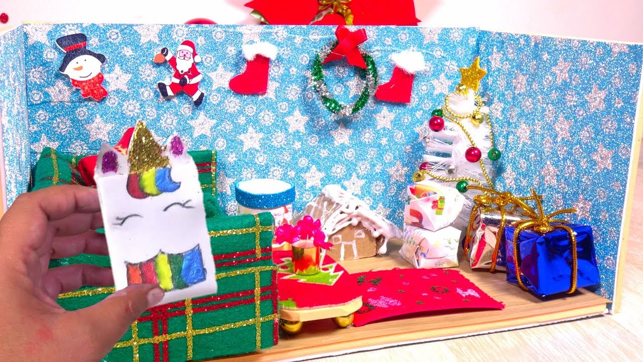 DIY Miniature Christmas Tree Dollhouse